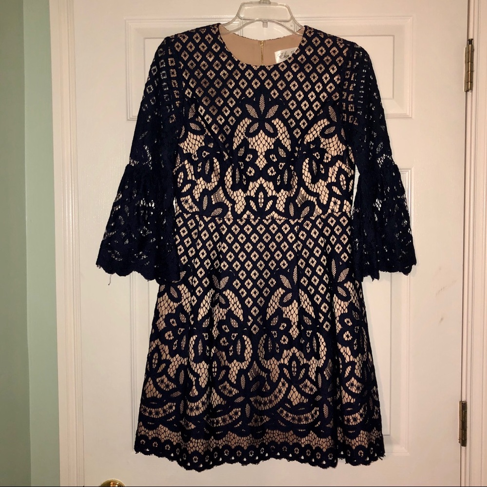 Eliza J navy dress